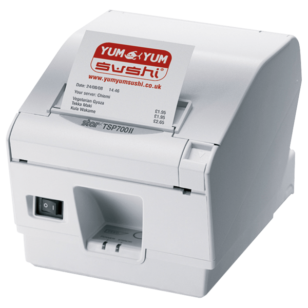 Star TSP743UII-24, USB, 8 Punkte/mm (203dpi), Cutter, dunkelgrau