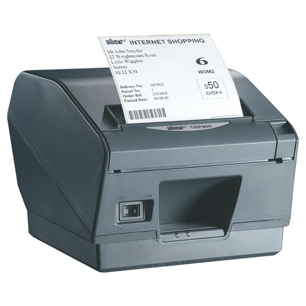Star TSP847II-24, 8 Punkte/mm (203dpi), Cutter, dunkelgrau