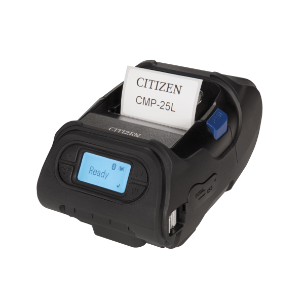 Citizen CMP-25L, USB, RS232, BT, 8 Punkte/mm (203dpi), Display, ZPL, CPCL