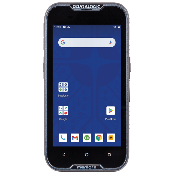 Datalogic Memor 11, Green Spot, 2D, 12,7cm (5), GPS, USB-C, BT, WLAN, 4G, NFC, Android, Kit (USB), GMS, schwarz