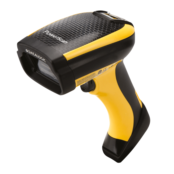 Datalogic PM9100, 1D, Multi-IF, Disp., Kit (USB), RB, schwarz, gelb