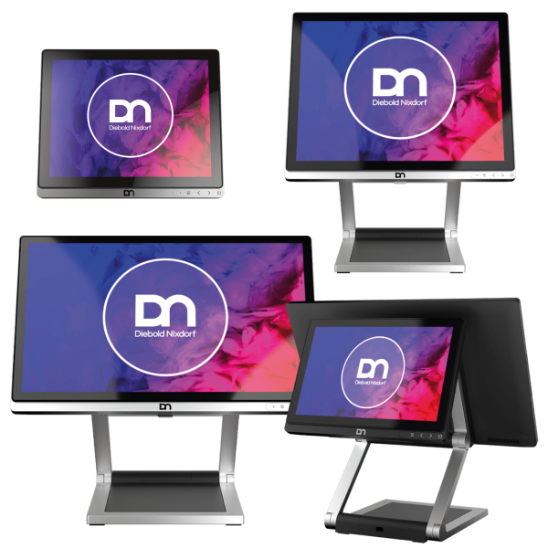 Diebold Nixdorf D1156, 39,6cm (15,6), Projected Capacitive, Full HD, USB, USB-C, silber