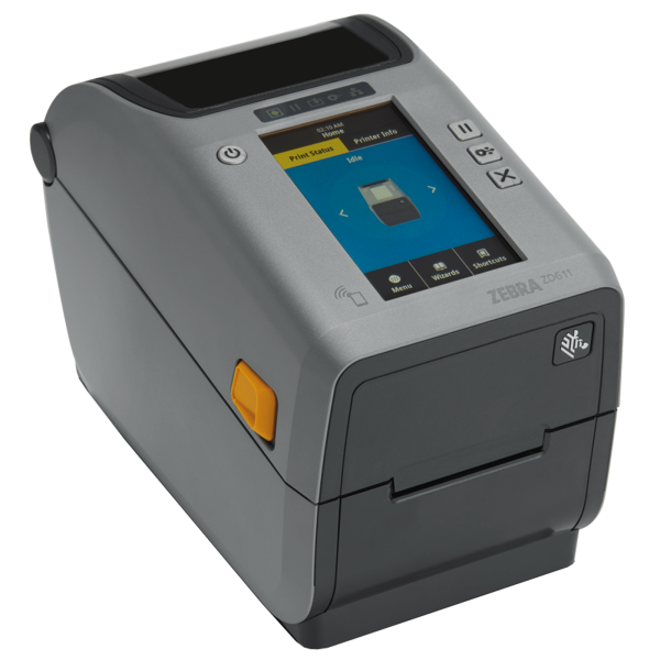 Zebra ZD611, 8 Punkte/mm (203dpi), Disp. (Farbe), RFID, EPLII, ZPLII, USB, BT (BLE), Ethernet
