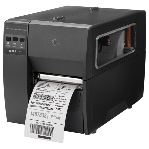 Zebra ZT111, 8 Punkte/mm (203dpi), USB, USB-Host, RS232, BT (BLE), Ethernet, EPL, ZPL, ZPLII