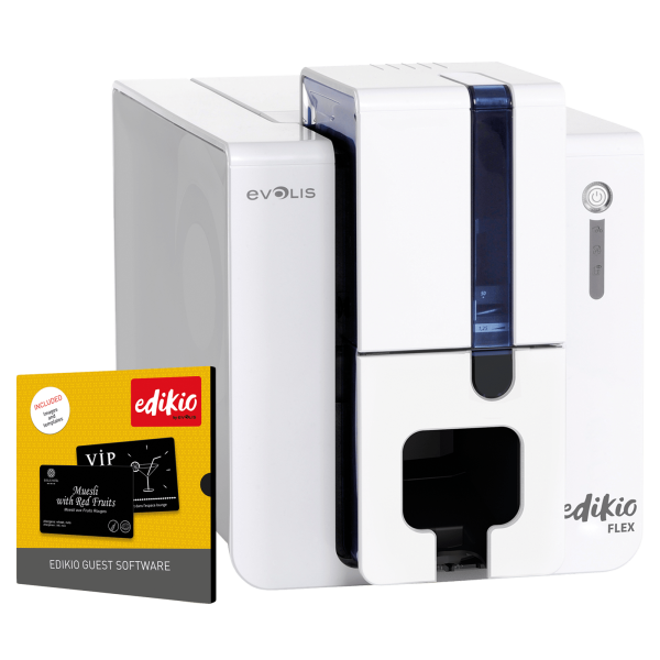 Evolis Edikio Flex - Guest Solution, einseitig, 12 Punkte/mm (300dpi), USB, Ethernet, Kit (USB)