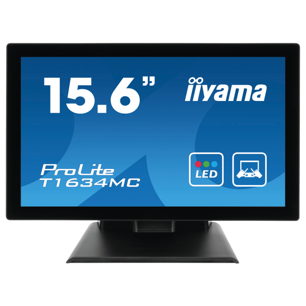 iiyama ProLite T16XX, 39,6cm (15,6), Projected Capacitive, 10 TP, Full HD, USB, Kit (USB), schwarz