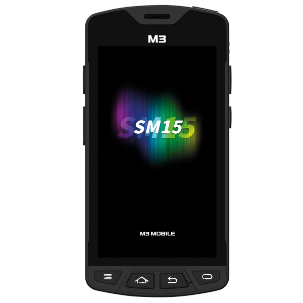 M3 Mobile SM15 X, 2D, SE4750, BT (BLE), WLAN, 4G, NFC, GPS, GMS, erw. Akku, Android