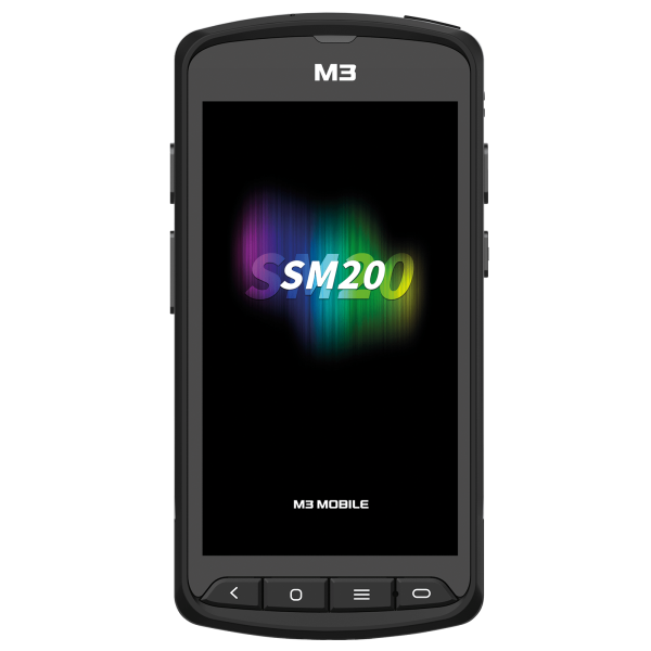 M3 Mobile SM20, 2D, SF, 12,7cm (5), GPS, USB, BT (5.1), WLAN, 4G, NFC, Android, GMS, RB, schwarz