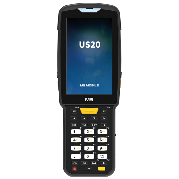 M3 Mobile US20X, 2D, SE4710, BT, WLAN, 4G, NFC, Func. Num., GPS, hot-swap, Android