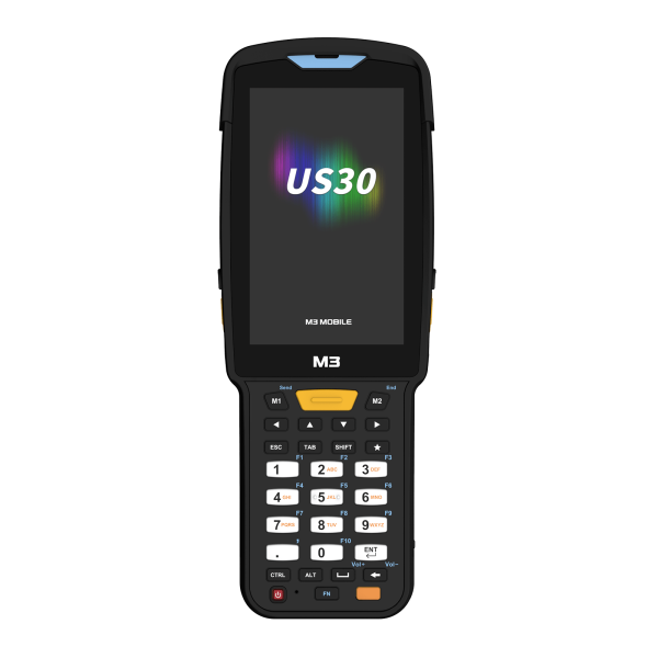 M3 Mobile US30, 2D, SE4770, 10,5cm (4), Func. Num., hot-swap, BT, WLAN, NFC, Android, schwarz