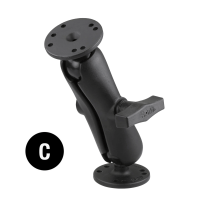 RAM Mounts Set für Lenker/Rohre