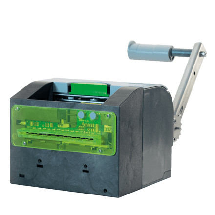 presenter and retractor, 8 Punkte/mm (203dpi), USB, RS232