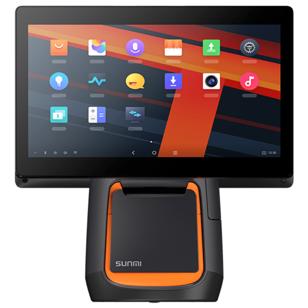 Sunmi T2s, 39,6cm (15,6), KD, Android, schwarz, orange