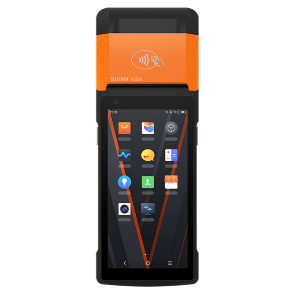 SUNMI V2s GO (No charging pins), 14cm (5,5), GPS, USB-C, BT (BLE), WLAN, 4G, Android