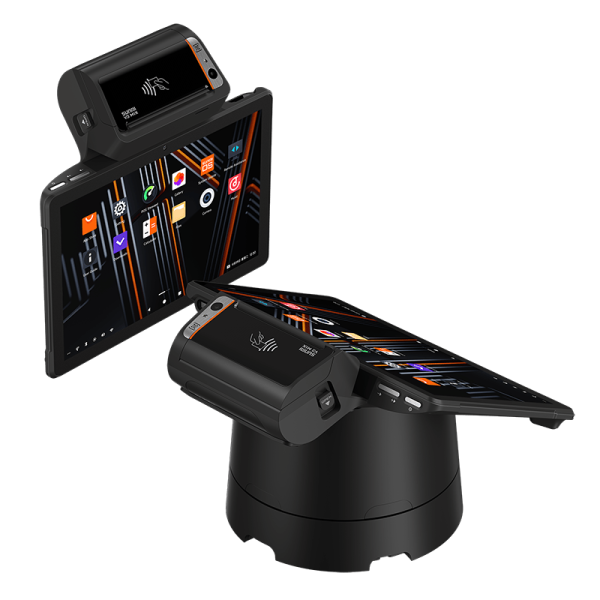 SUNMI V3 Mix, non-GMS, SS1104, Fiscal, 25,7cm (10,1), GPS, Scanner (2D), BT (BLE), WLAN, 4G, Android, schwarz