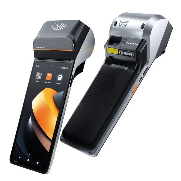 SUNMI V3, SUNMI OS, A13, USB-C, BT (BLE, 5.0), WLAN, 4G, NFC