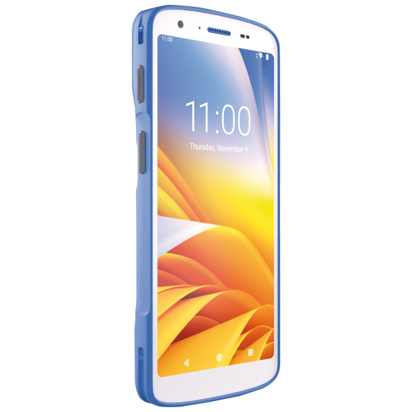 HC50 mit Notfalltaste, 2D, hot-swap, PTT, USB-C, BT, WLAN (WLAN), NFC, Android, GMS, weiß, blau