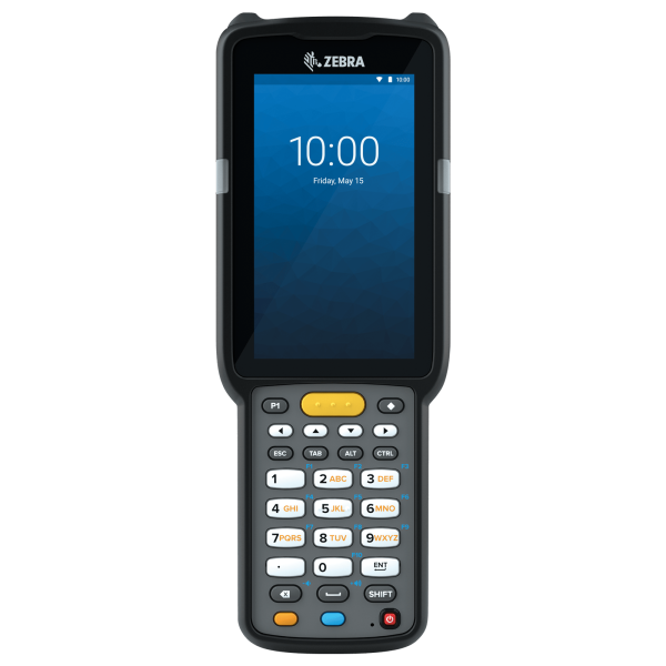 Zebra MC3300x, 2D, SR, SE4770, 10,5cm (4), Func. Num., BT, WLAN, NFC, Android, GMS